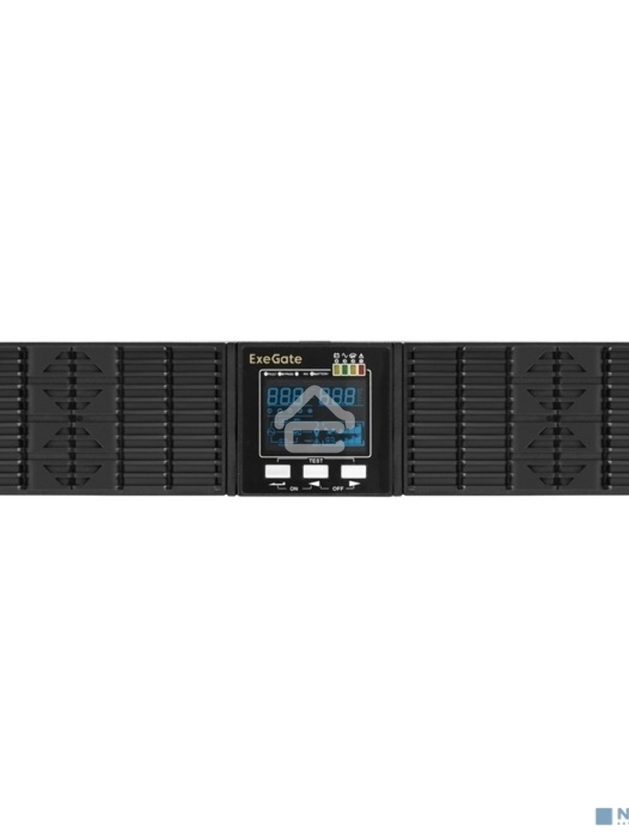 Источник бесперебойного питания On-line ExeGate PowerExpert ULS-1000.LCD.AVR.1SH.2C13.USB.RS232.SNMP.2U <1000VA/1000W, On-Line, PF=1, LCD, 1*Schuko+2*C13 , RS232, USB, SNMP-slot, Rackmount 2U/Tower, металлический корпус, Black>