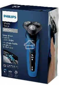 Бритва роторная Philips S5466/17 питан.:элек.сеть/аккум. синий
