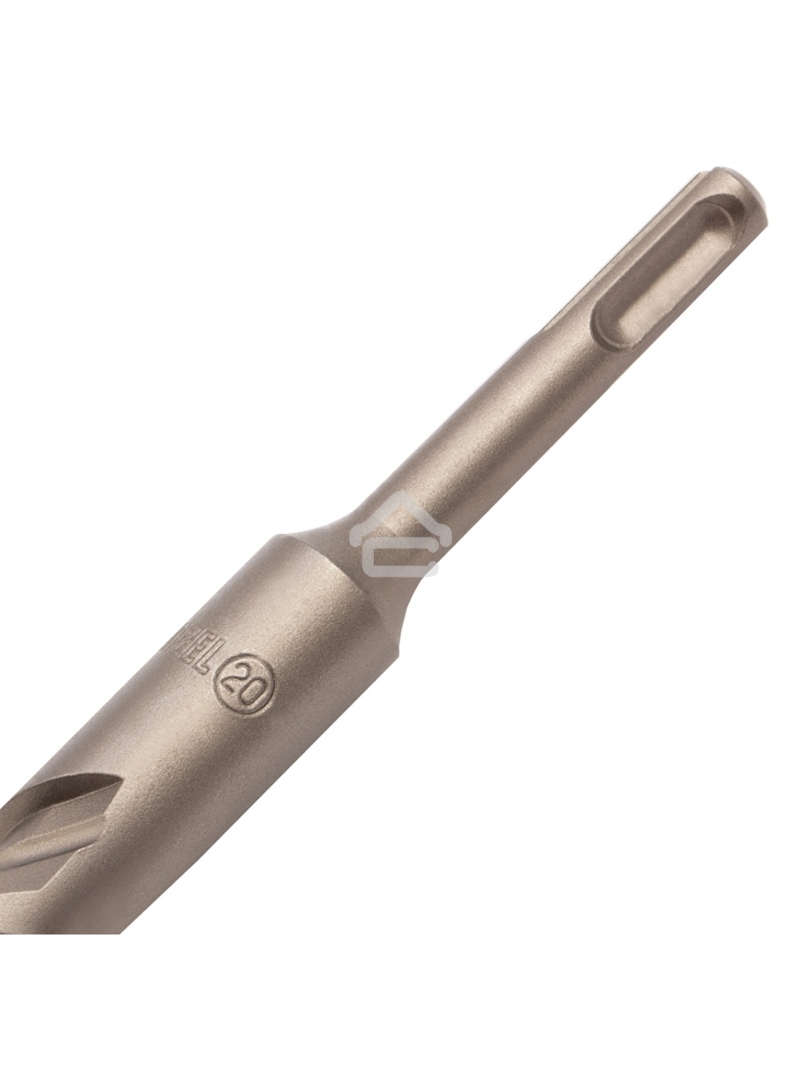 Бур по бетону, двойная спираль, Cobalt W-tip, 20x460 мм, SDS PLUS Denzel
