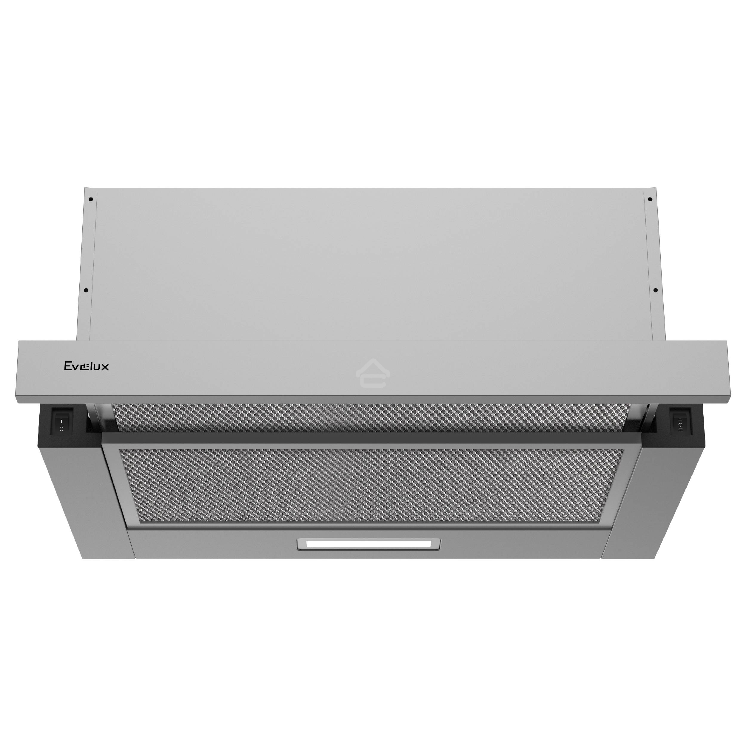 Вытяжка телескопическая Evelux TEL 50 X серый, 50 см, 710 куб. м/ч, 47 дБ