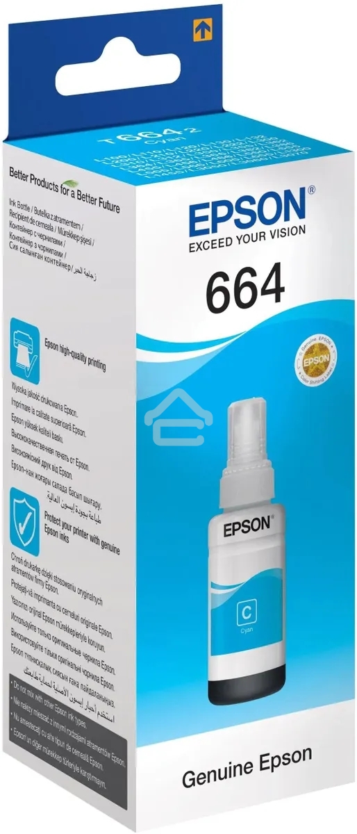 Чернила для EPSON C13T66424A Epson L100 (cyan) 70 мл
