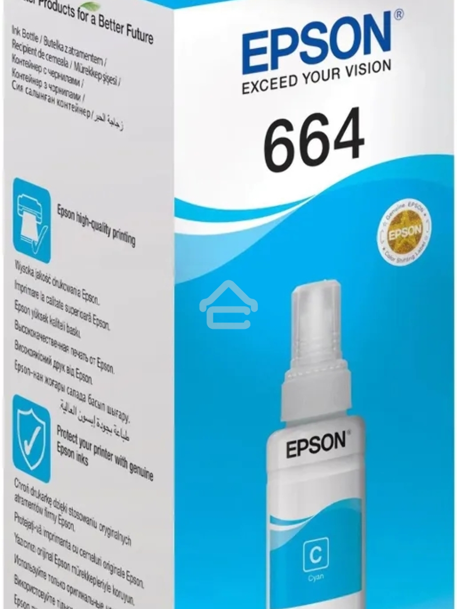 Чернила для EPSON C13T66424A Epson L100 (cyan) 70 мл