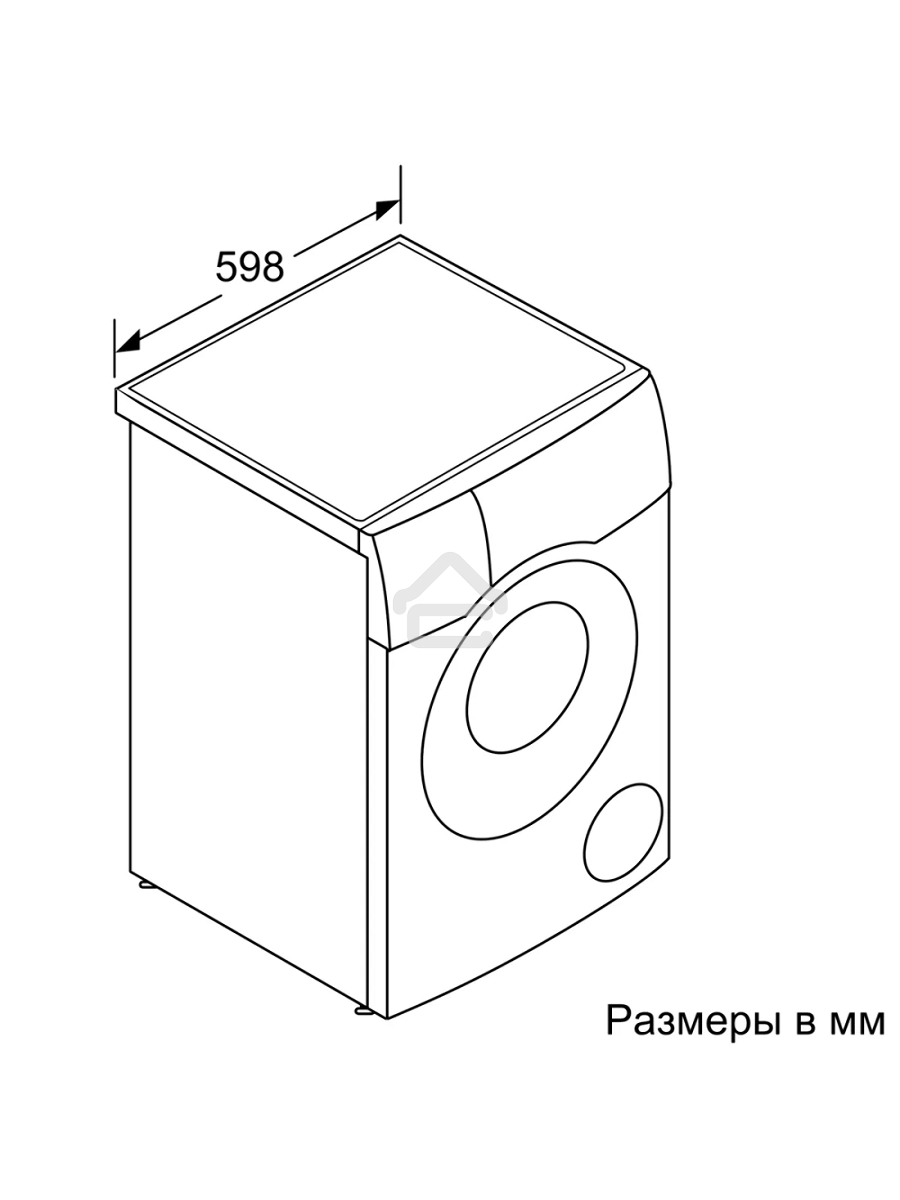 Стирально-сушильная машина Bosch WNC254A0ME белый, загр.фронтальная, макс.: 10,5 кг, 1400 об/мин, класс: D