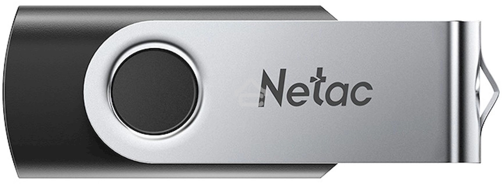 Флешка USB R/W R/W Netac U505 8Gb USB2.0, черный и серебристый NT03U505N-008G-20BK