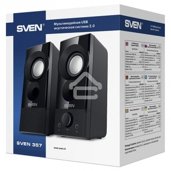 Колонки Sven 357, черный (6 Вт, питание USB)