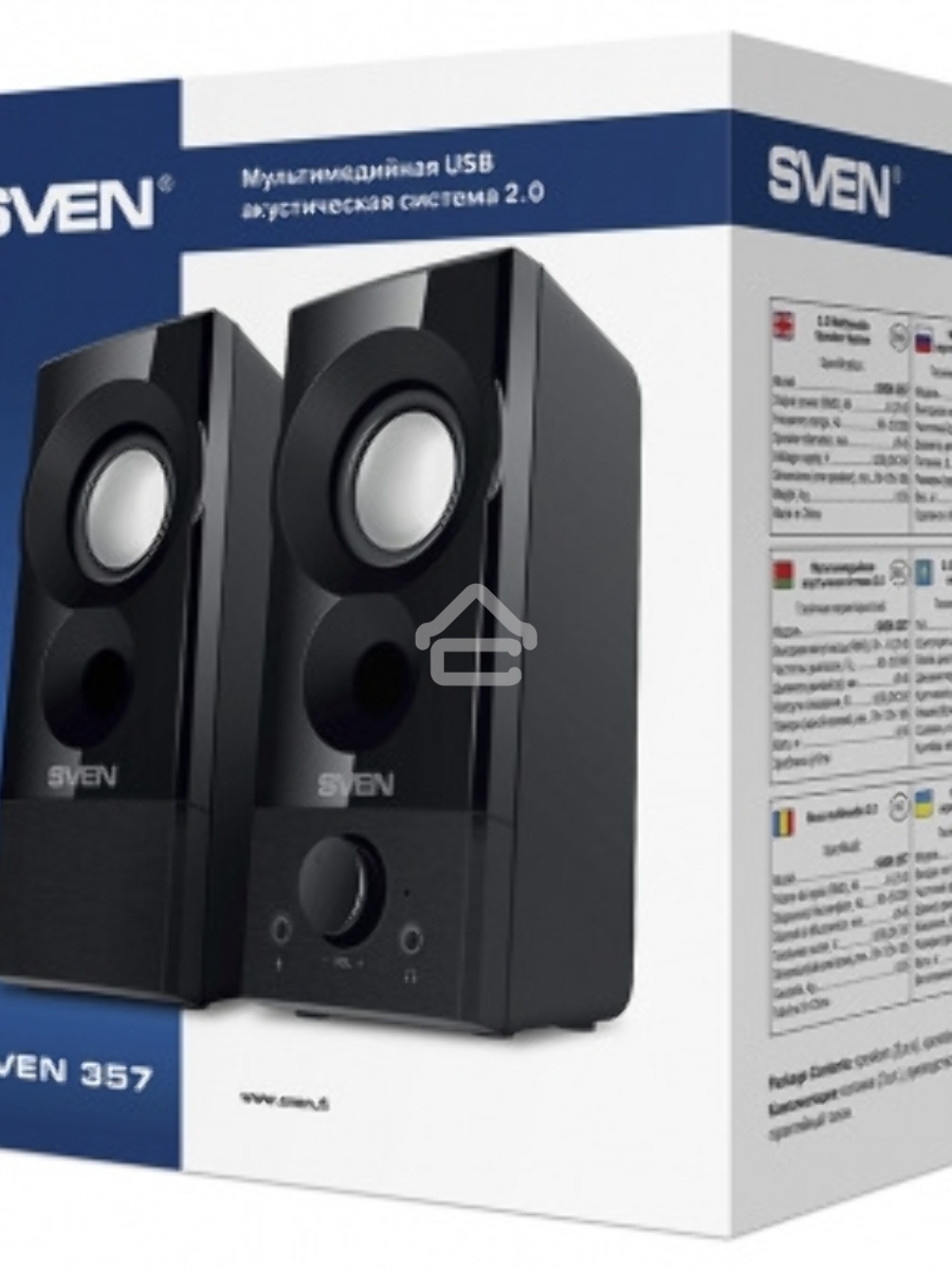 Колонки Sven 357, чёрный (6 Вт, питание USB)