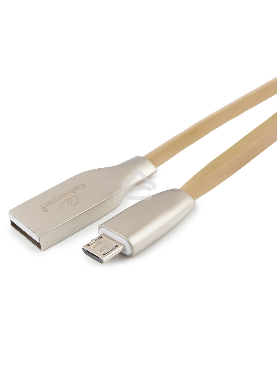 Кабель USB 2.0 Cablexpert CC-G-mUSB01Gd-1M, AM/microB, серия Gold, длина 1м, золотой, блистер