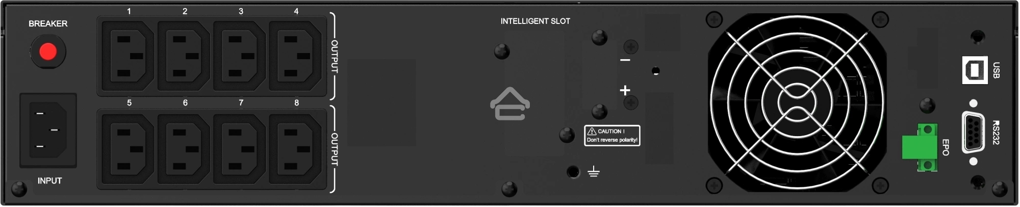 Источник бесперебойного питания Ippon Pacific 2000 1800Вт 2000ВА черный