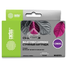 Картридж струйный Cactus CS-LC1280XM пурпурный (16,6 мл) для Brother MFC-J6510/6910DW