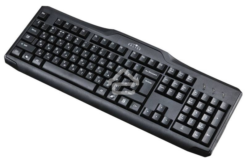 Клавиатура проводная Oklick 170M черный USB (855272)