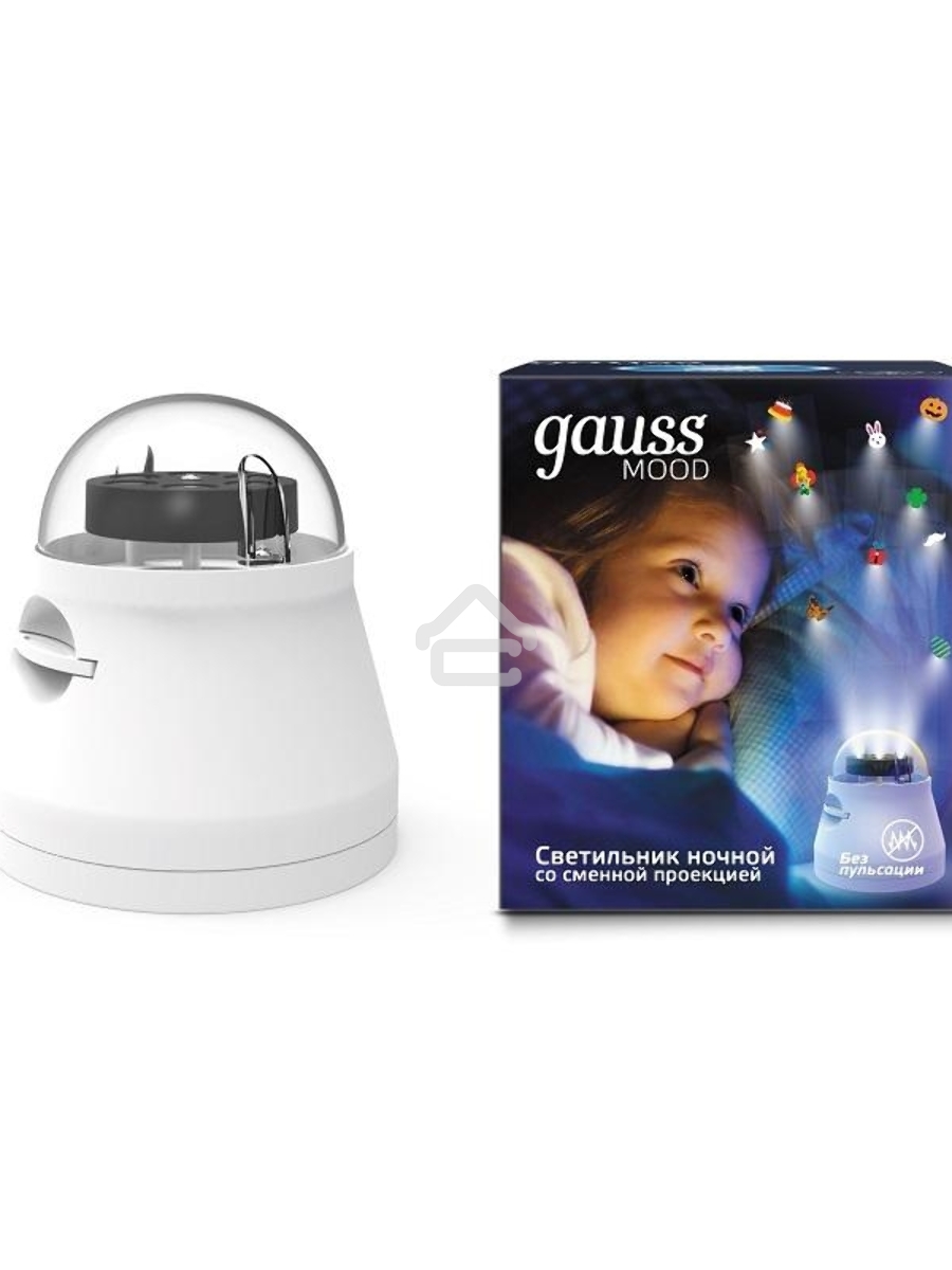 Ночник Gauss DIY0011 пластик белый