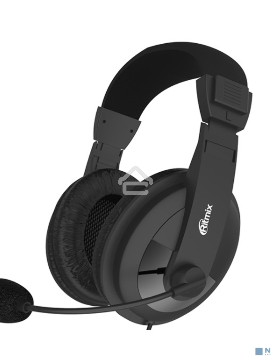 Наушники RITMIX RH-524M {Диам дин:40 мм,Частот хар-ка:20-20 КГц,Сопр:32 Ом,Чувст:105 дБ+/-3дБ,Чувст мик:-58дБ+/-3дБ,Разъем:3,5мм+3,5мм,кабель 2 м+/-0,3м,в комплекте рег громк}