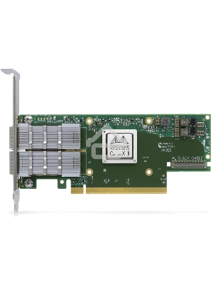 Адаптер Infiniband ConnectX®-6 VPI adapter card, HDR IB (200Gb/s) and 200GbE, dual-port QSFP56, PCIe4.0 x16, tall bracket
