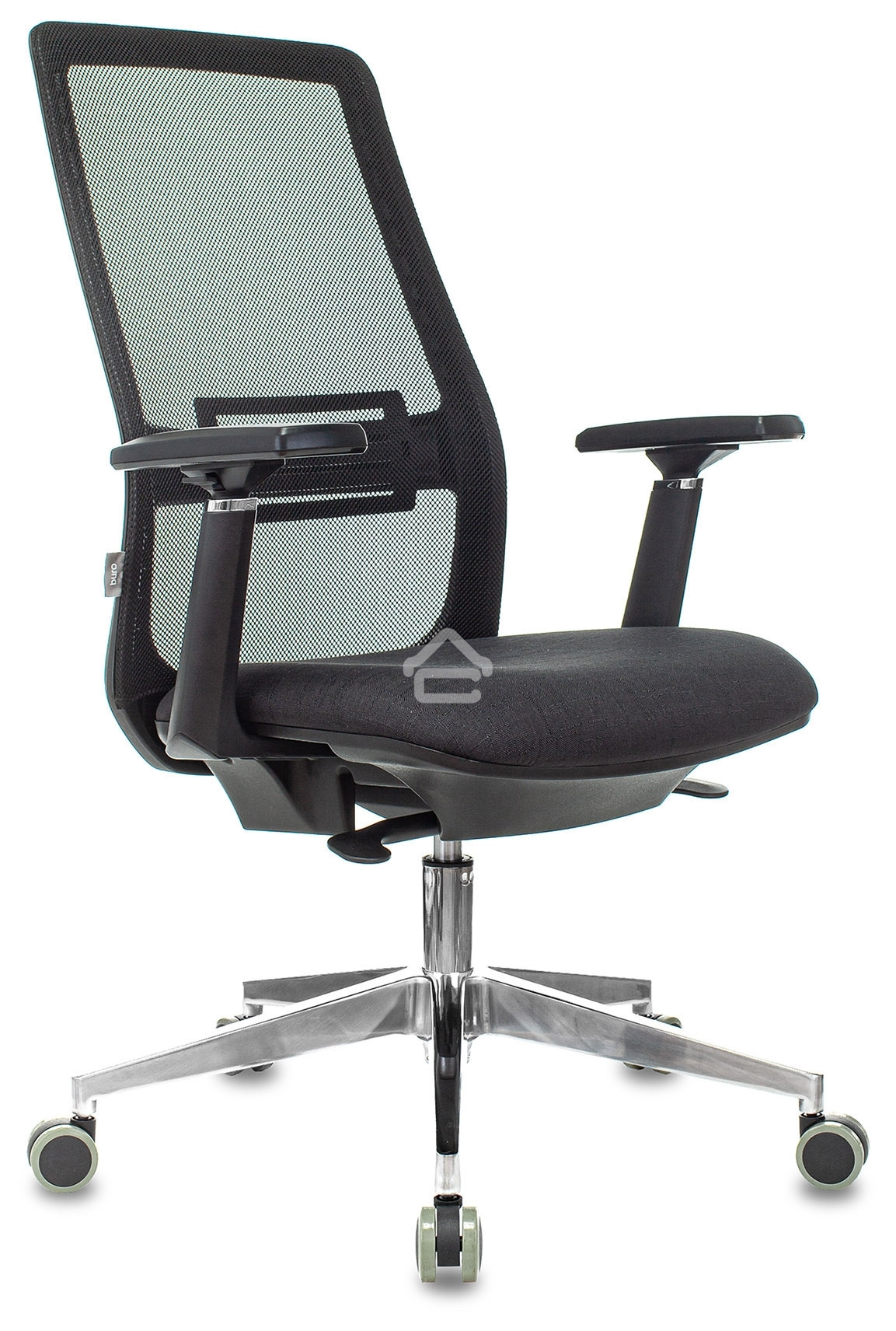 Кресло руководителя Бюрократ MC-915 черный TW-01 38-418 сетка/ткань, крестовина алюминий