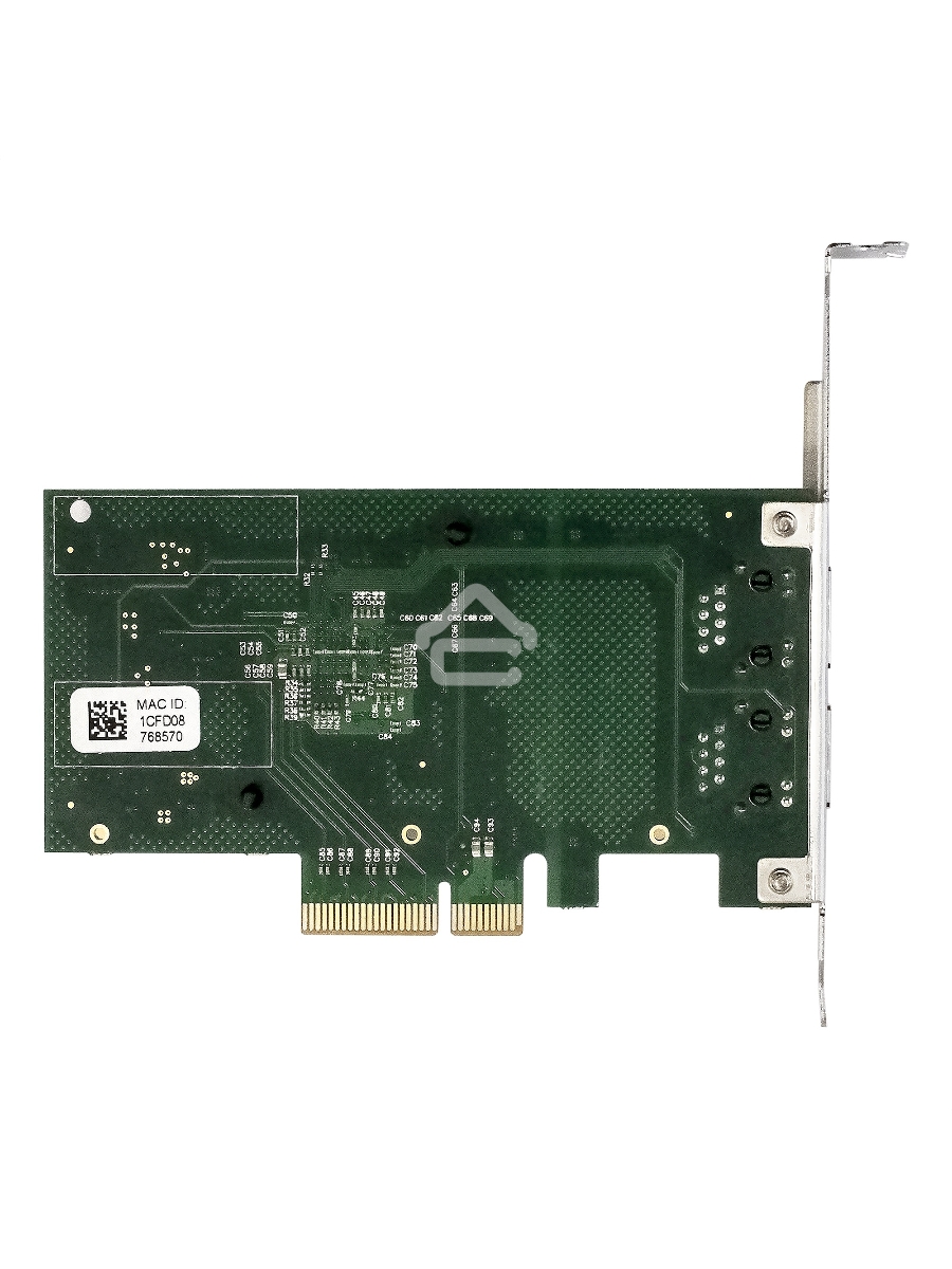 Сетевой адаптер ExeGate EXE-I350-T2V2 (PCI-E x4 v2.1, порты 2xRJ45 (медные), 10/100/1000Mbps, Gigabit NIC Intel Chipset NHI350AM2)