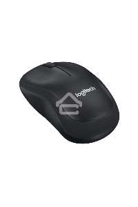 Мышь беспроводная Logitech B220 Silent черный, 1000 dpi, радиоканал, USB, кнопки - 3