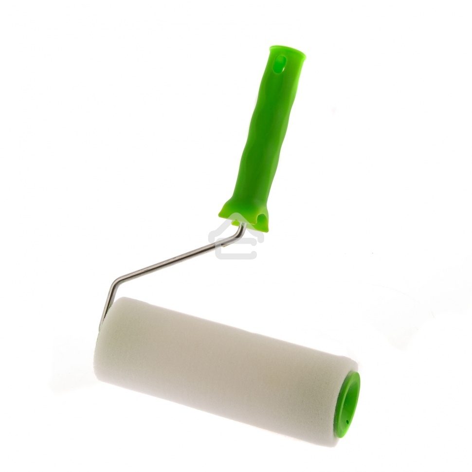 Валик Сибртех Поролон с ручкой, 200 мм, D 48 мм, D ручки 6 мм