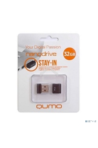 Флэш Диск USB 2.0 QUMO 32GB NANO QM32GUD-NANO-B Black