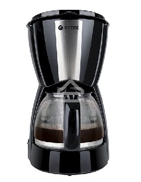 Кофеварка капельная Vitek VT-1503 черный, исп. кофе - молотый, 1.2 л, 900 Вт.