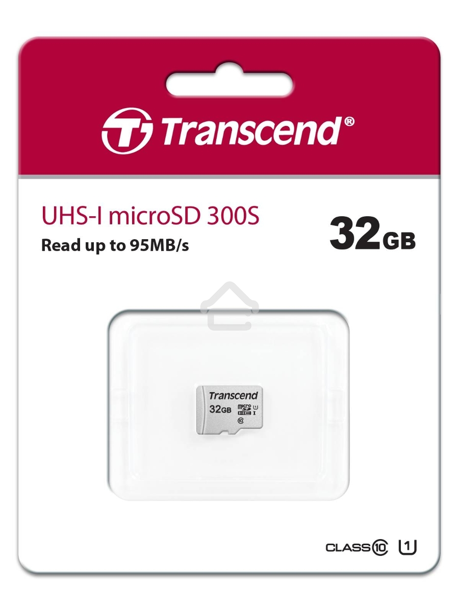Флеш карта microSD 32GB Transcend microSDHC Class 10 UHS-1 U1, (без адаптера), TLC