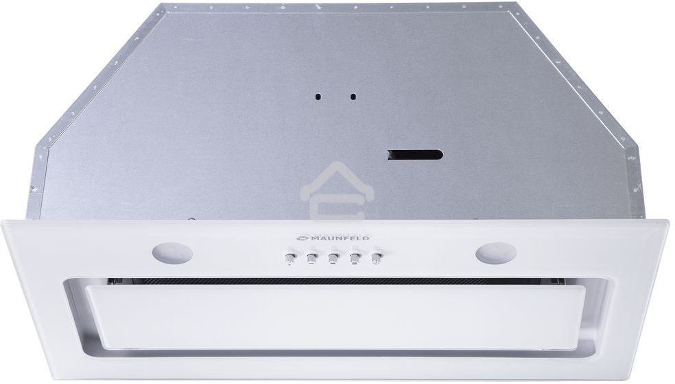 Вытяжка встраиваемая Maunfeld TRAPEZE 601GG белый, 60 см, 1150 куб. м/ч, 54 дБ