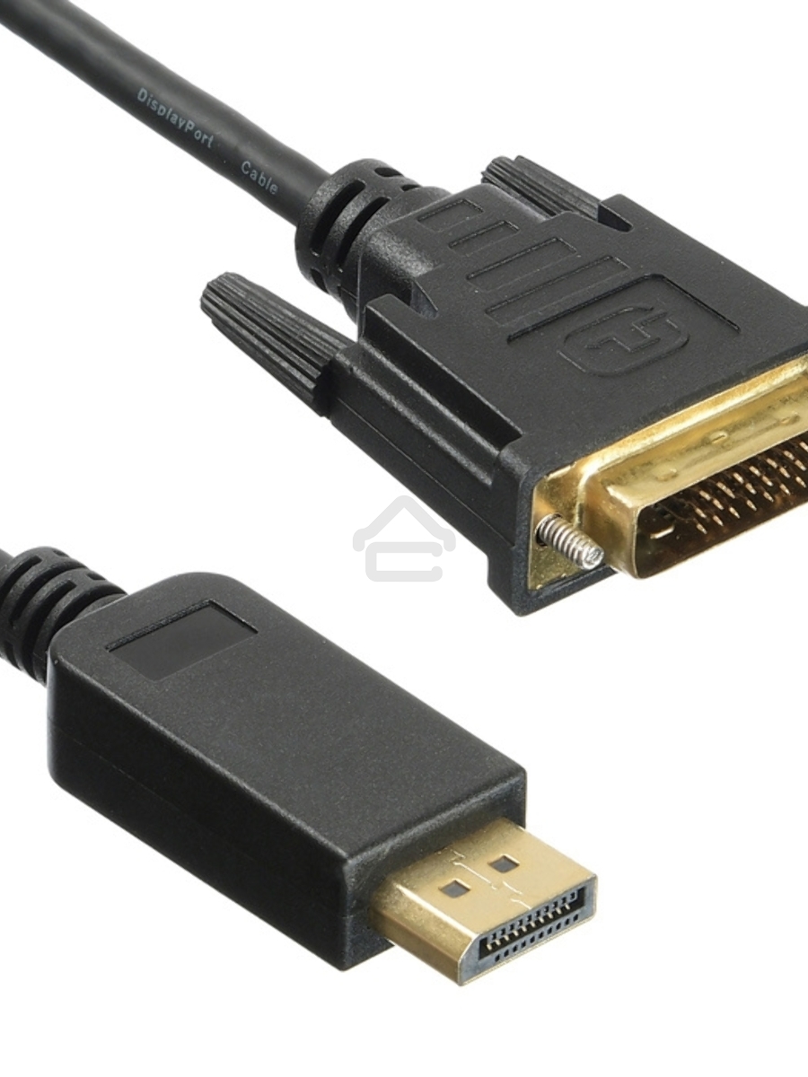Кабель аудио-видео Buro 1.1v DisplayPort (m)/DVI-D (Dual Link) (m) 2м. Позолоченные контакты черный (BHP DPP_DVI-2)