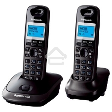 Телефон беспроводной (DECT) Panasonic KX-TG2512RU2 Доп трубка в комплекте, АОН, Caller ID, спикерфон, полифония