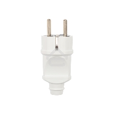 Вилка Евро Rexant прямая с з/к 16А усиленная белая