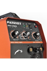 Сварочный аппарат PATRIOT WMA 225MQ (605301755)  инверторный mig/mag/mma стальной и флюс. провлокой