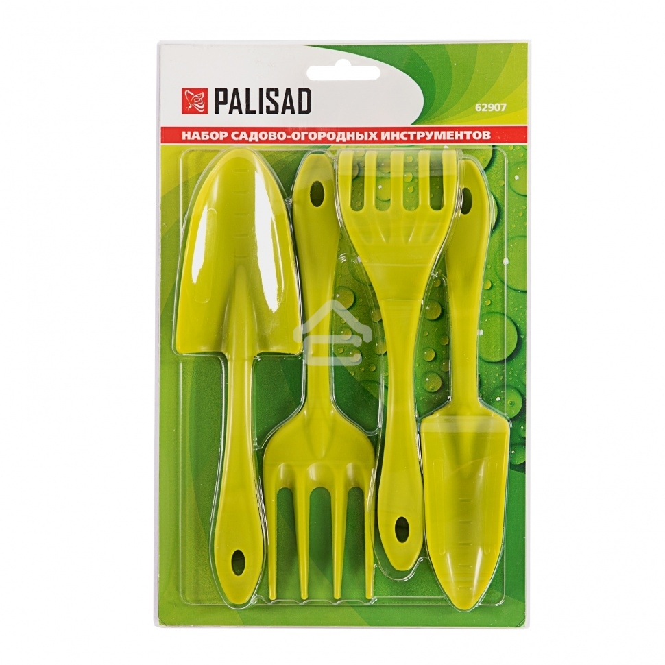 Набор садового инструмента Palisad полипропиленовый, 4 предмета,