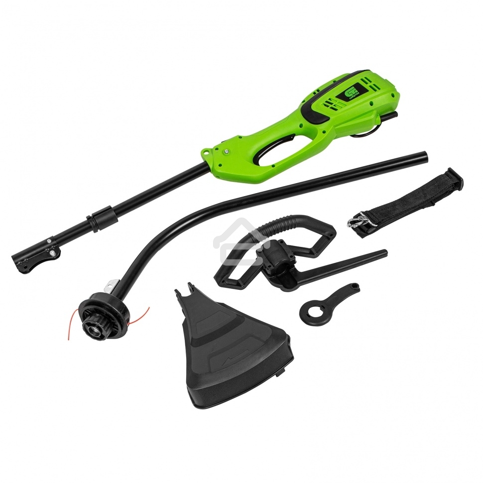 Триммер электрический Сибртех ЭКИ-1100, 1100 Вт, 350 мм, разборная штанга,катушка