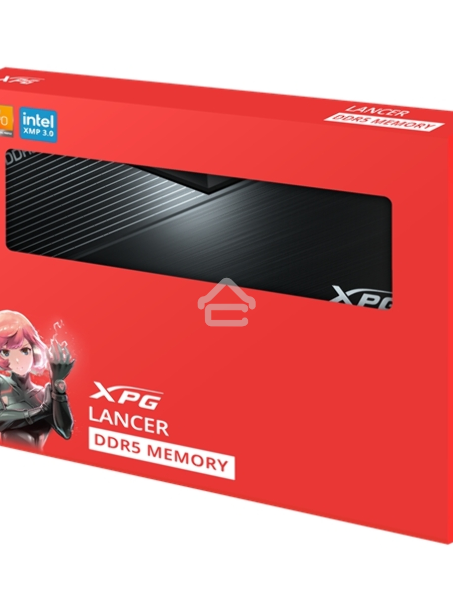 Оперативная память XPG Lancer, DDR5, 32GB (2x16GB), 6000MHz, CL30, DIMM, с радиаторами, черный