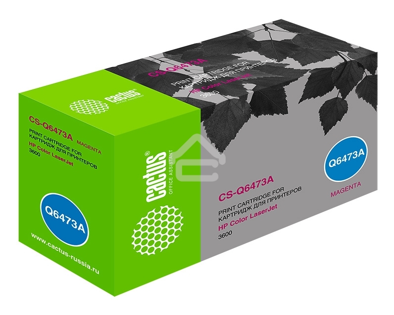 Картридж лазерный Cactus CS-Q6473A пурпурный (4000 стр.) для HP Color LaserJet 3600