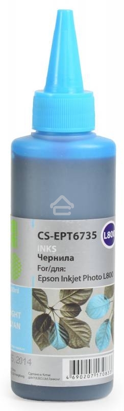 Чернила Cactus CS-EPT6735 светло-голубой (100мл) Epson L800