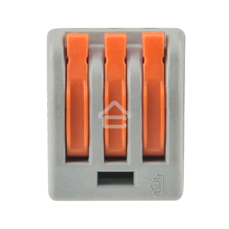 Клемма соединительная многоразовая Rexant 3-проводная, серая, 0.08-4 мм² (20 шт./уп.)