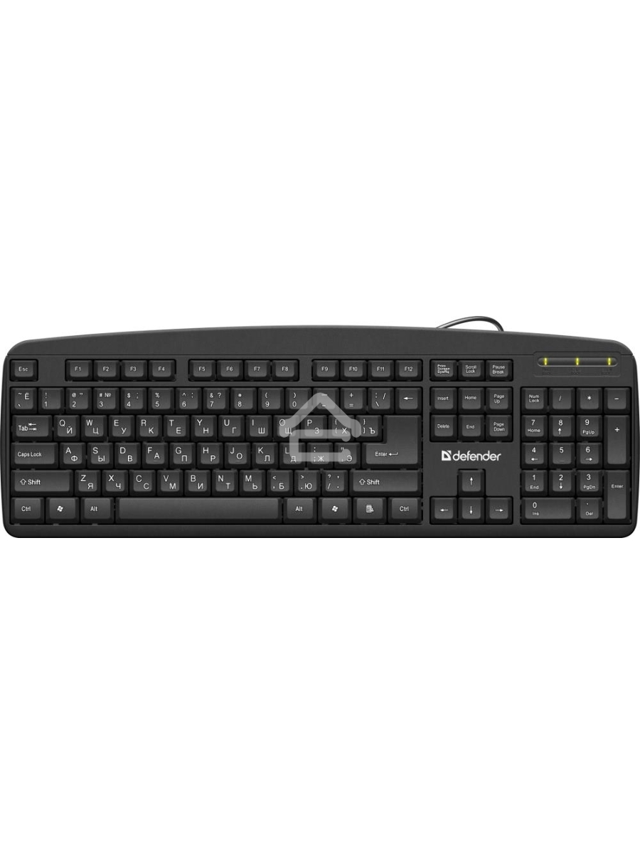 Клавиатура Defender Office HB-910 RU проводная, USB, черный