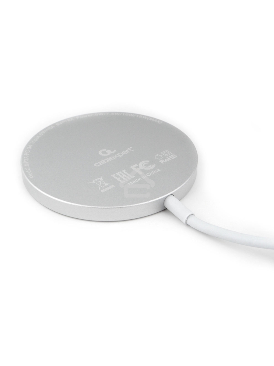 Беспроводной адаптер питания Cablexpert MagSafeMP3A-PC-34, QI 15Wt, 10Wt, 7,5Wt, 5Wt