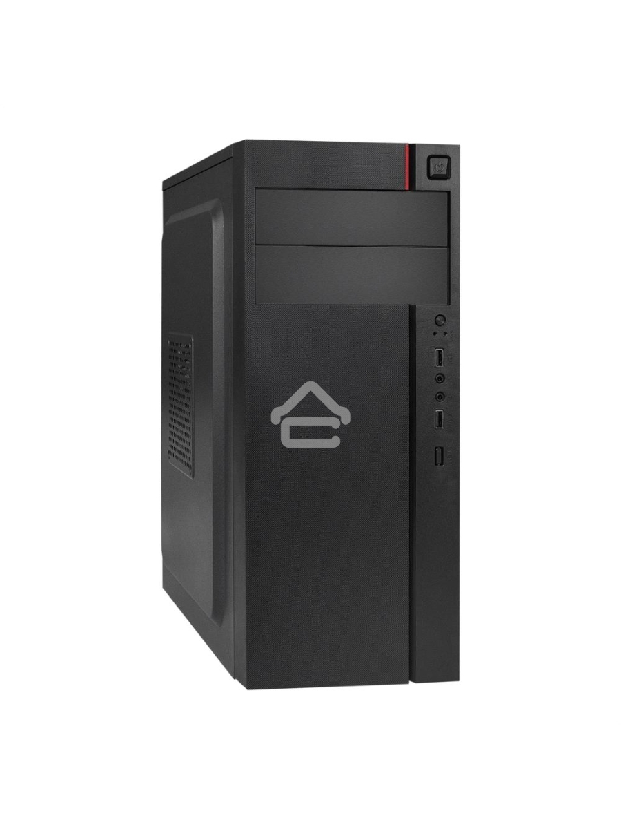 Компьютерный корпус Miditower ExeGate AA-440-AA500 (ATX, AA500 8 см, 2*USB, аудио)