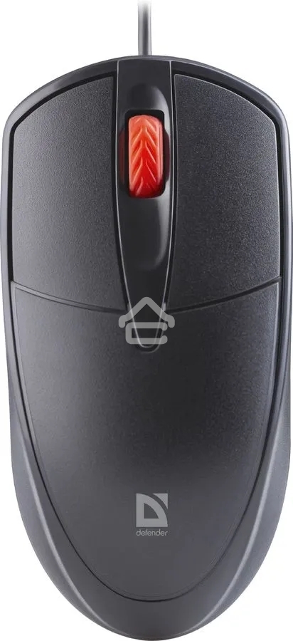 Мышь проводная Defender Icon MB-057 черный, 1000 dpi, USB, кнопки - 3