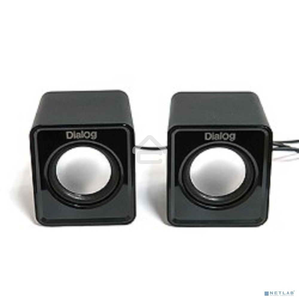 Колонки Dialog Colibri AC-02UP черный {акустические колонки 2.0, 5W RMS, питание от USB