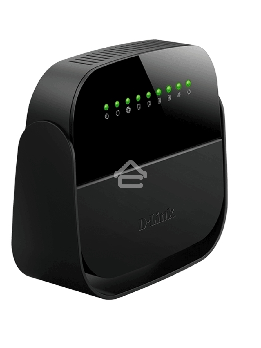Роутер беспроводной D-Link DSL-2640U/R1A ADSL2+ черный ANNEX B