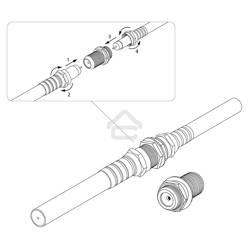 Переход гнездо F-гнездо F 