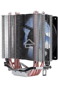 Кулер для процессора AeroCool / Formula Verkho 4 Lite серебристый, 90 мм, алюминий/медь, 2000 об/мин, 27 дБ, 4 pin, 125 Вт, 135 мм