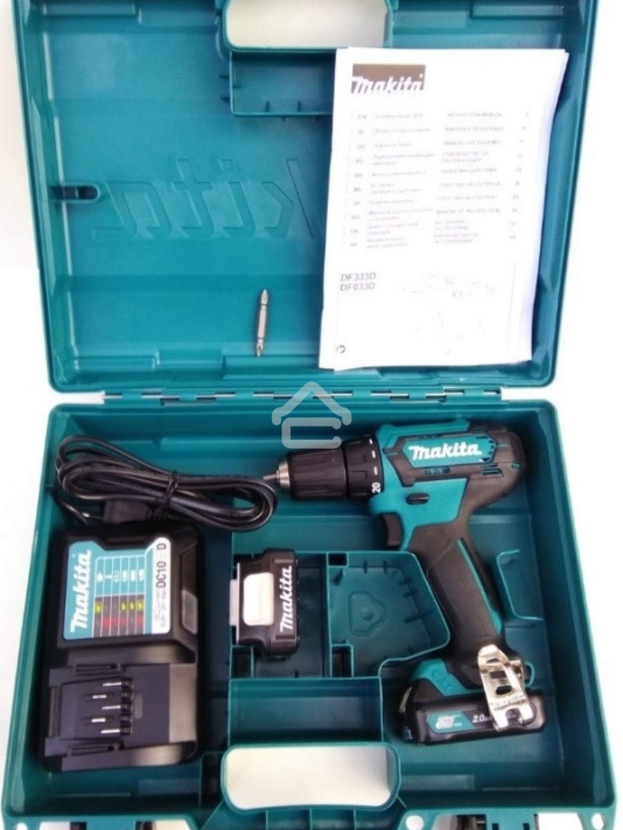 Дрель-шуруповерт Makita DF333DWAE Аккумуляторная, Кейс