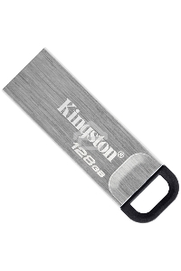 Флеш диск Kingston 128Gb DataTraveler KYSON <DTKN/128GB>, (USB 3.2, 200 МБ/с при чтении, 60 МБ/с при записи)