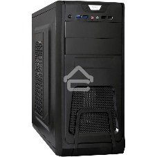 Компьютерный корпус Miditower ExeGate CP-603 Black, ATX, (без БП), 2*USB+2*USB 3.0, Audio