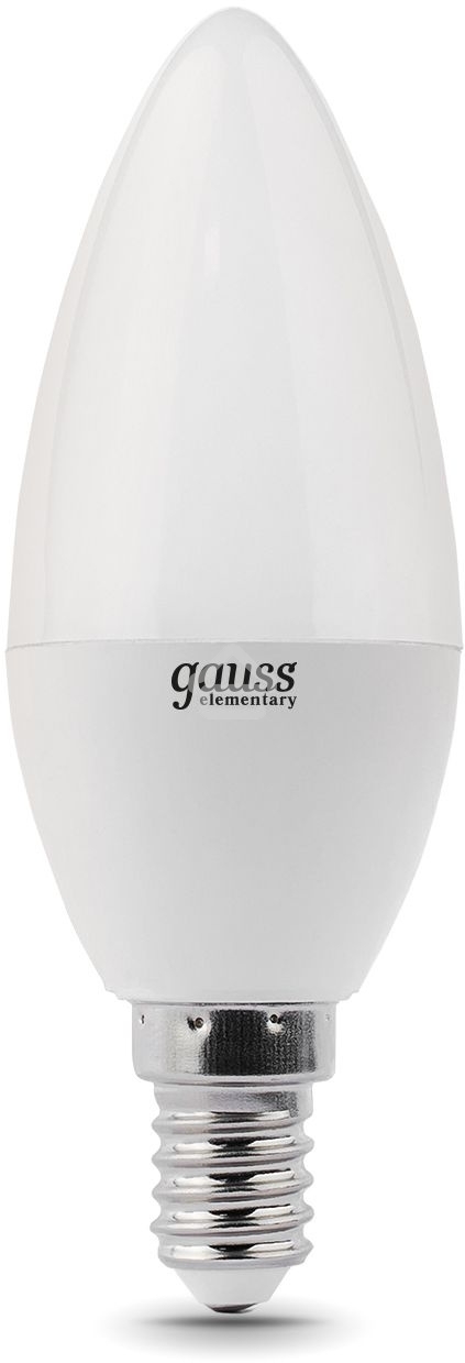 Лампа светодиодная LED Gauss 8Вт E14 220В 4100К Elementary свеча 33128