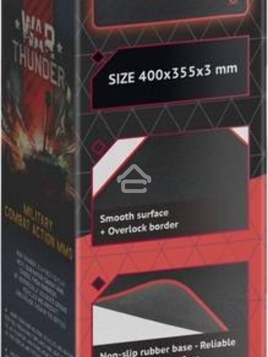 Игровой коврик DefenderBlack XXL 400x355x3 мм, ткань+резина