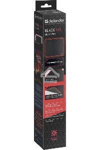 Игровой коврик Defender  Black XXL 400x355x3 мм, ткань+резина