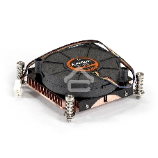 Кулер для процессора ExeGate ESNK-0049.PWM.1U.115x.Cu бронзовый, 75 мм, медь, 5000 об/мин, 54 дБ, 4 pin, 115 Вт, 30 мм